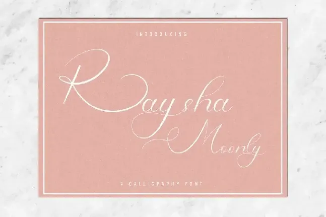 Raysha Moonly Demo font