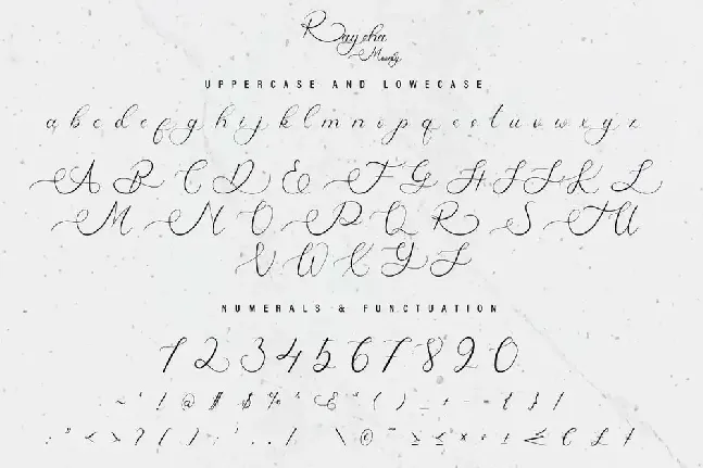 Raysha Moonly Demo font