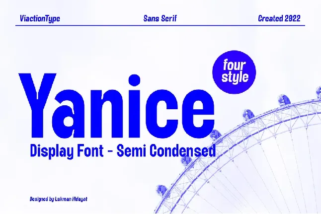 Yanice font