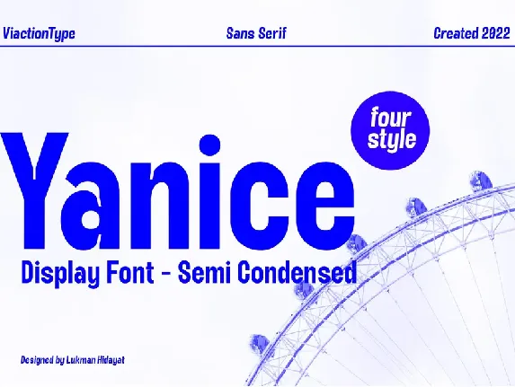 Yanice font