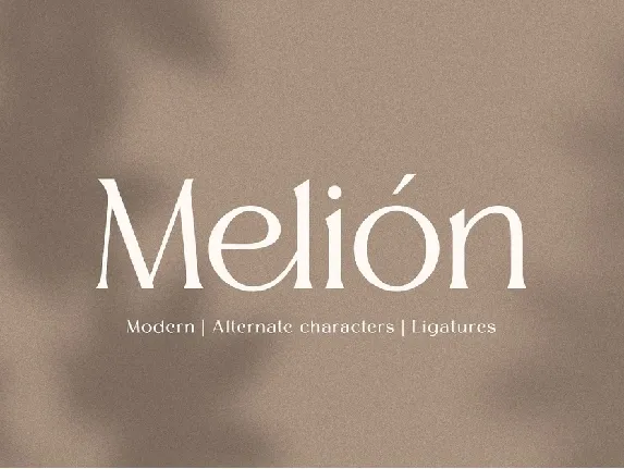 Melion font