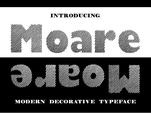 Moare font