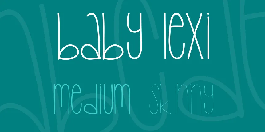 Baby Lexi font