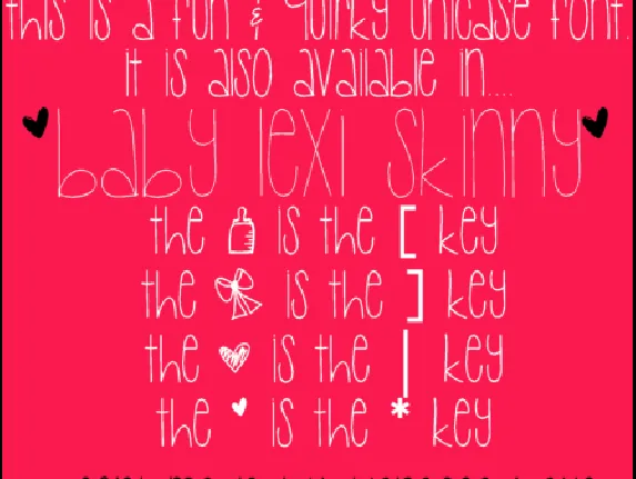 Baby Lexi font