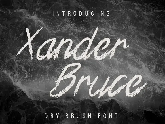 Xander Bruce Brush font