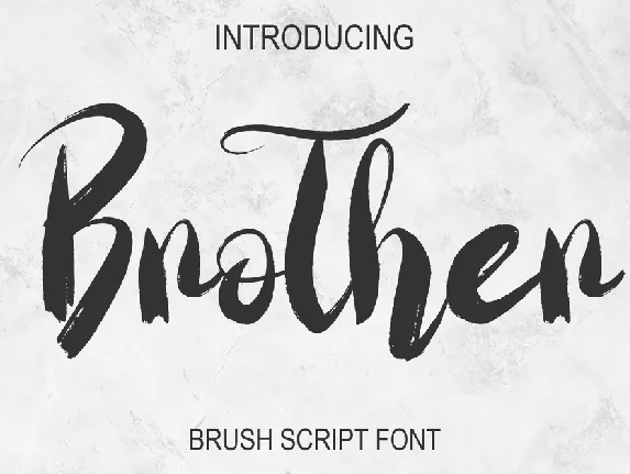 Brother Script font