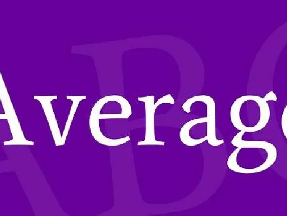 Average font