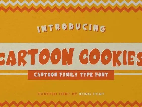 Cartoon Cookies Display font