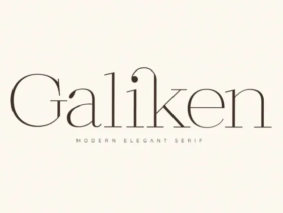 Galiken font