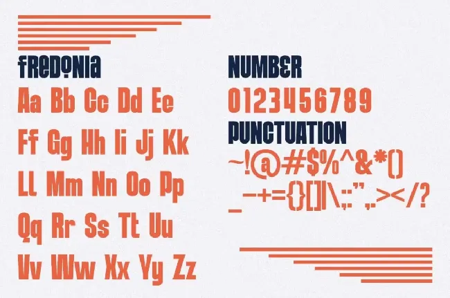 Fredonia font