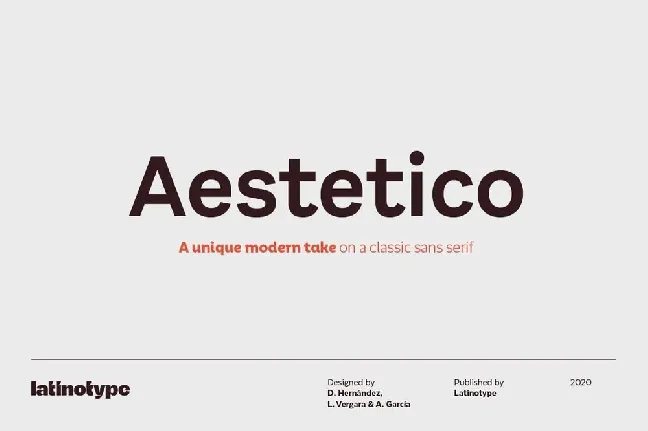 Aestetico Family font