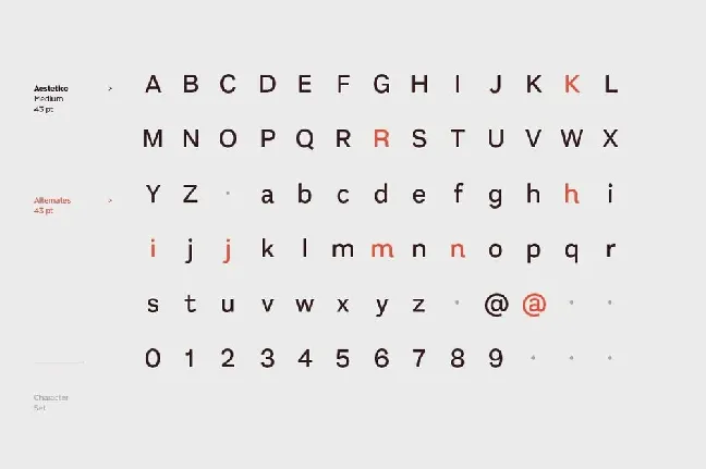 Aestetico Family font