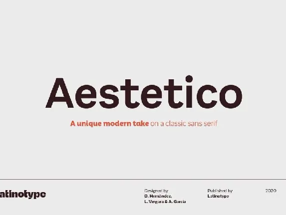 Aestetico Family font