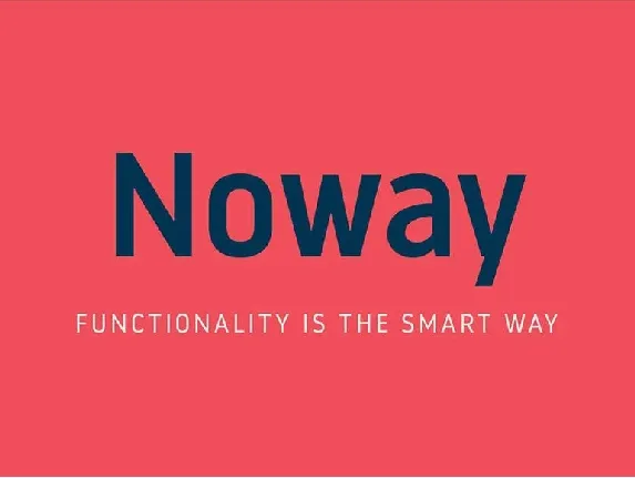 Noway Family font