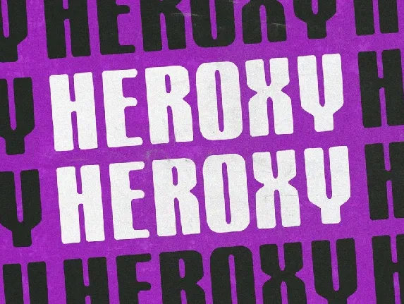 Heroxy font