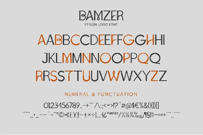 Bamzer font