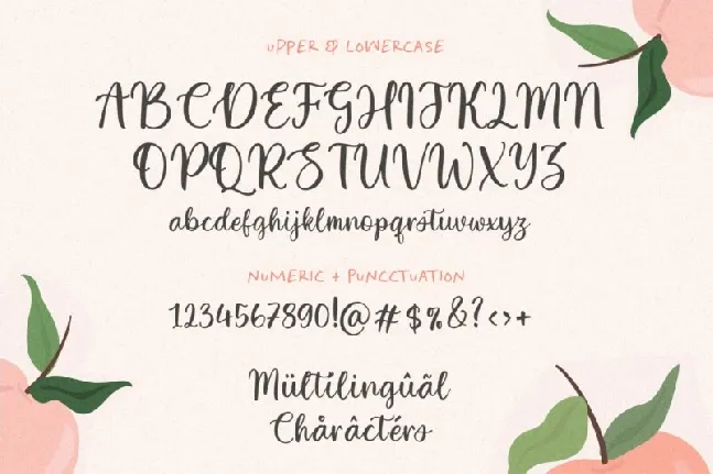 White Apricot font