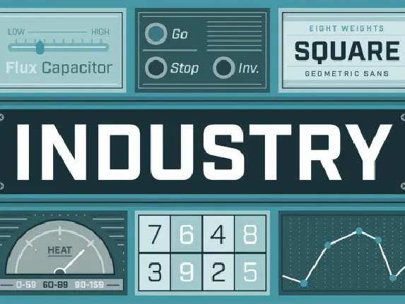 Industry Family font