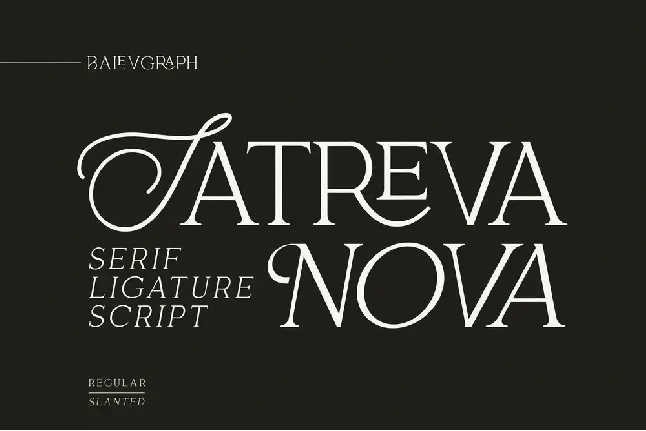 Satreva Nova font