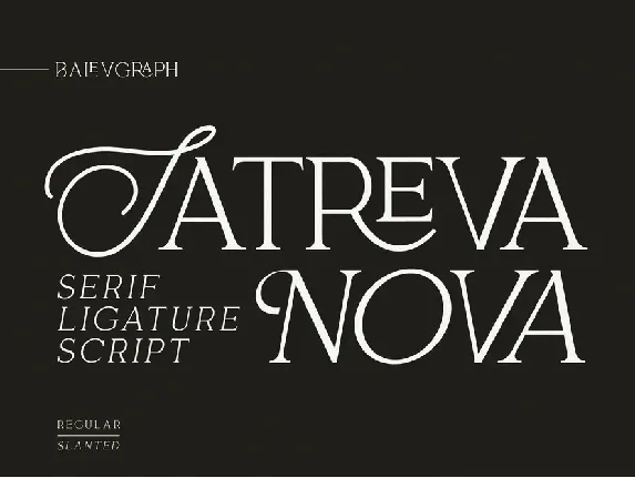 Satreva Nova font