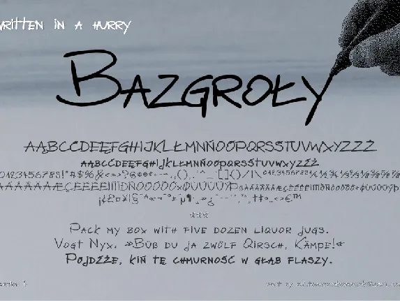 BazgroÅ‚y font