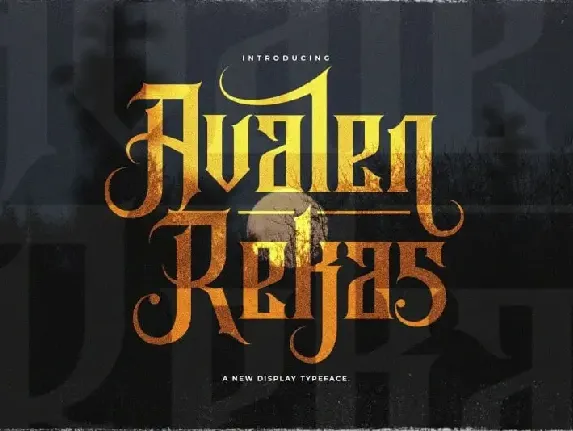 Avalen Rekas Display font