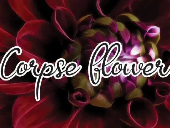 Corpse Flower font