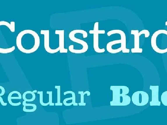 Coustard font