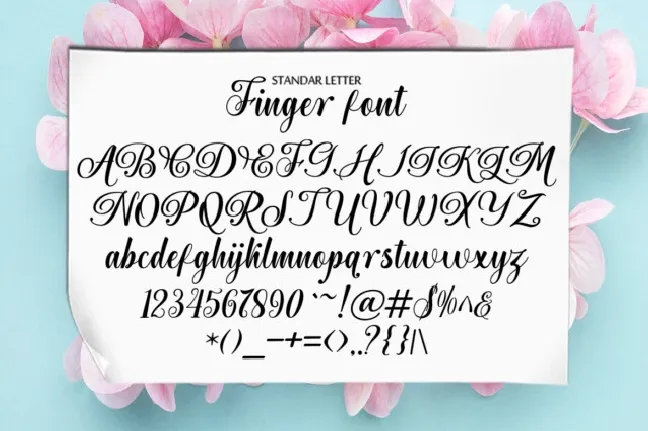 Finger Script font