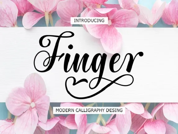 Finger Script font