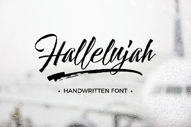 Hallelujah Script Free font