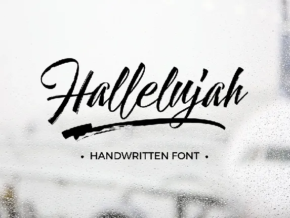 Hallelujah Script Free font