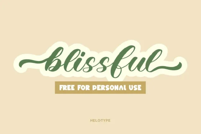 Blissful font