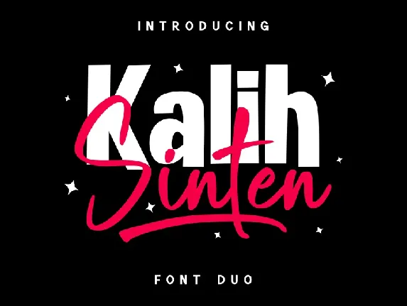 Kalih Sinten Duo font