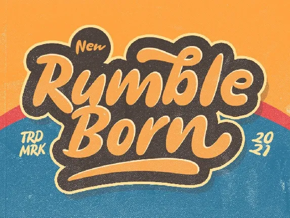 Rumble Born font