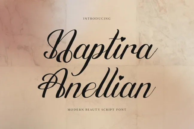 Naptira Anellian font