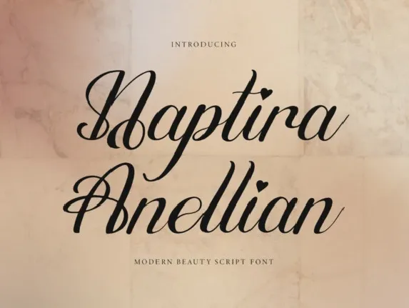 Naptira Anellian font