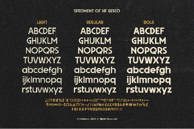 HF Gesco font