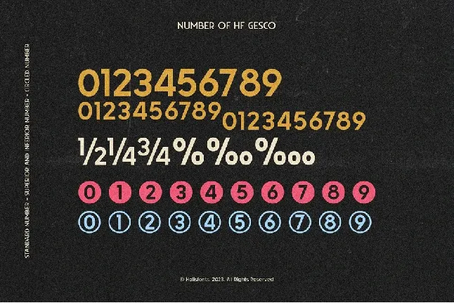 HF Gesco font