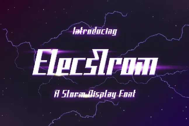 Elecstrom font