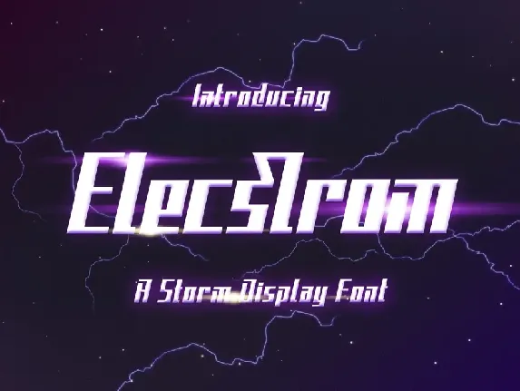 Elecstrom font