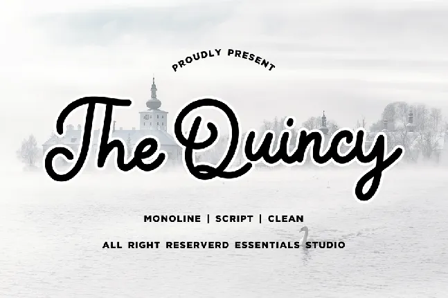 The Quincy font