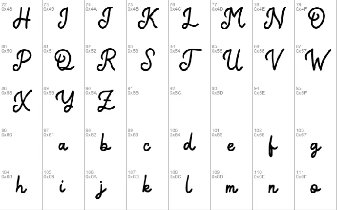 The Quincy font