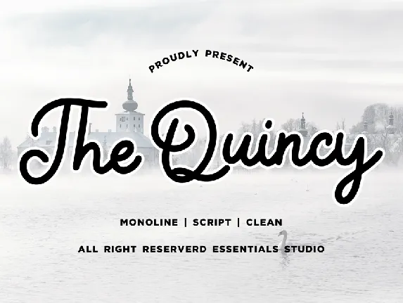 The Quincy font