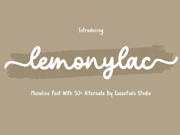 Lemonylac font