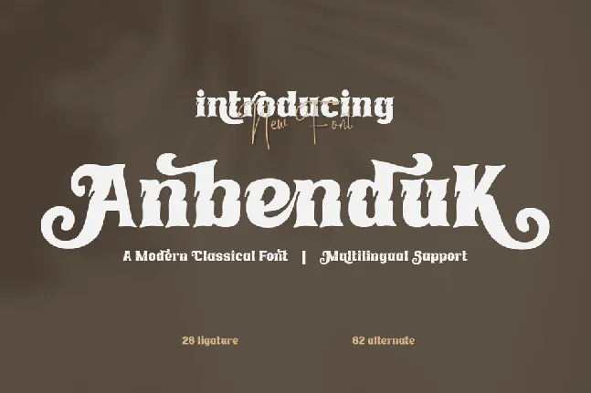 Anbenduktrial font