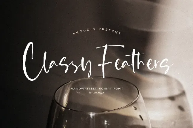 Classy Feathers font