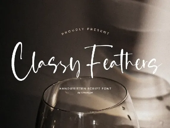 Classy Feathers font