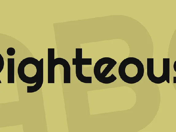 Righteous font