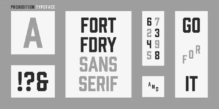 Prohibition Family font